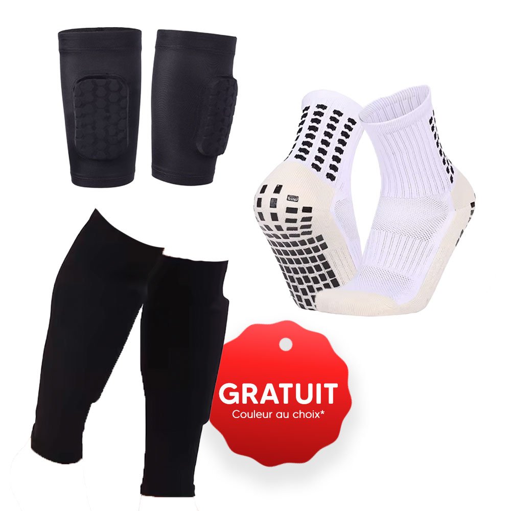 Pack protège-tibias intégrés & Grip socks FL 1.0